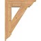 Ekena Millwork Traditional Traditional Smooth Bracket w/ Offset Brace, Western Red Cedar, 7 1/2"W x 26"D x 34"H BKT0806X26X34TRA01SWR - alternate 3